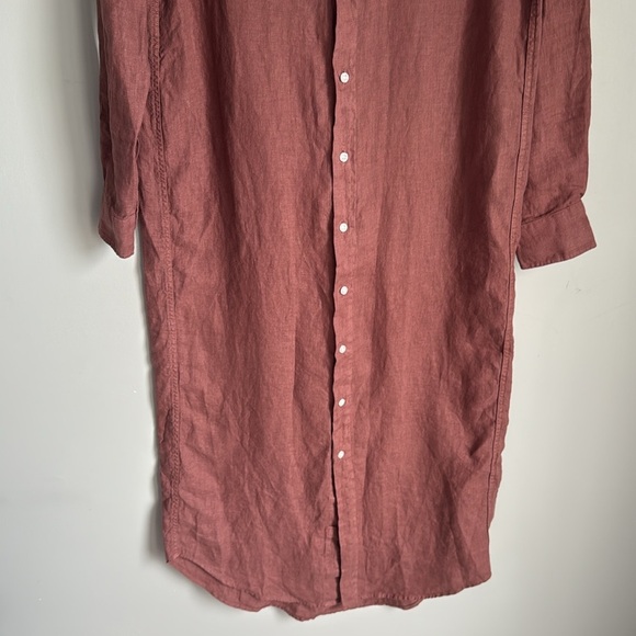 Frank & Eileen | Rory Linen MIDI Dress | Rose | XXS - Picture 5 of 11